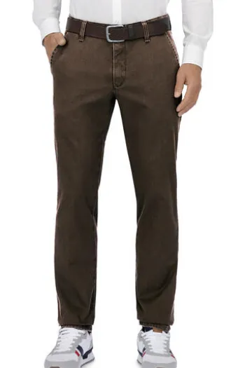 CLUB OF COMFORT Thermo-Stretch-Hose braun mit Thermolite-Futter