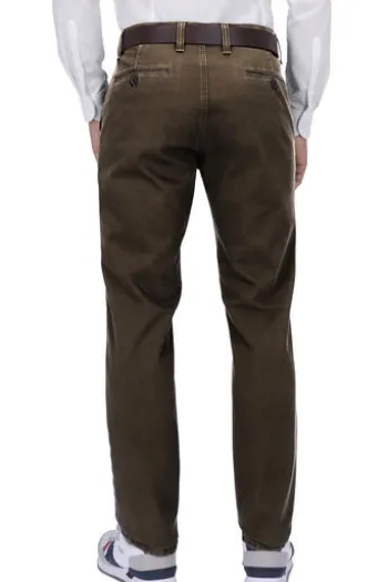 CLUB OF COMFORT Thermo-Stretch-Hose braun mit Thermolite-Futter