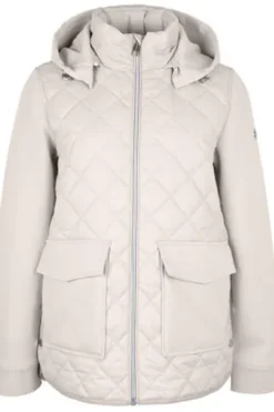 COVERED Steppjacke Sienna stone im Materialmix