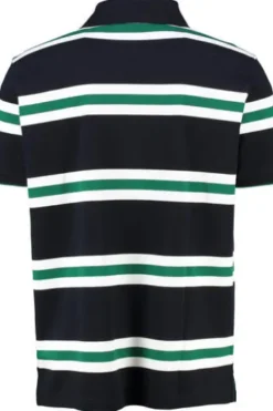 DAVID WILYMS Polo-Shirt green gestreift