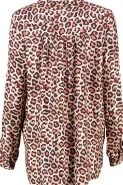 ETERNA Bluse camel gemustert