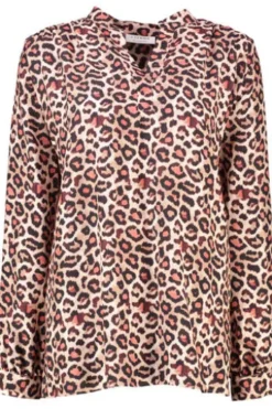 ETERNA Bluse camel gemustert