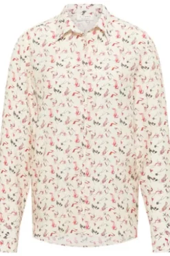 ETERNA Bluse creme gemustert Langarm