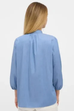 ETERNA Bluse indigo 3/4-Arm