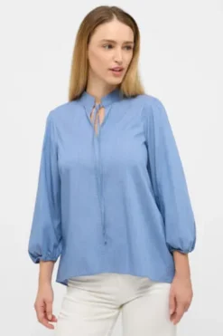 ETERNA Bluse indigo 3/4-Arm