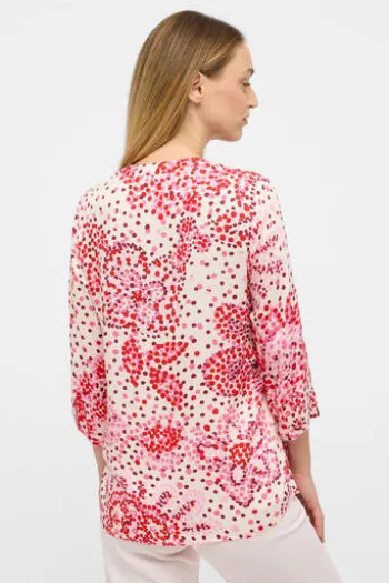 ETERNA Bluse pink gepunktet 3/4-Arm