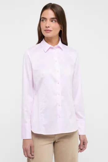 ETERNA Bluse rosa Langarm in blickdichter Qualität