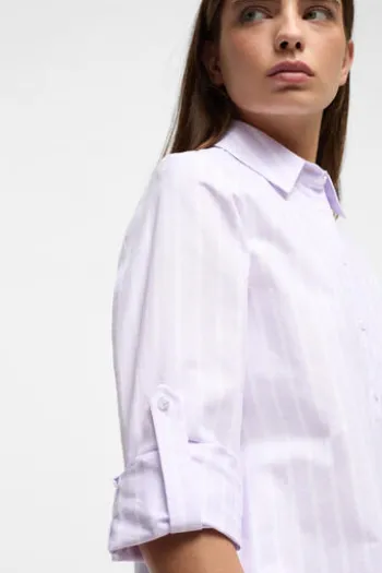 ETERNA Bluse rosa Langarm in blickdichter Qualität