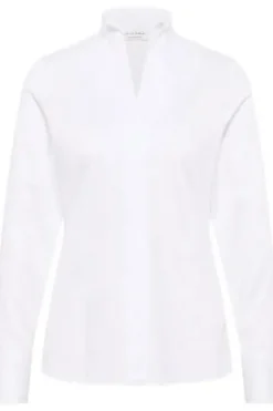 ETERNA Bluse weiß Langarm in trageangenehmer Stretch-Qualität