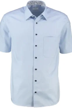 ETERNA Hemd hellblau Comfort Fit Kurzarm