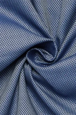 ETERNA Hemd marine gemustert Comfort Fit Langarm