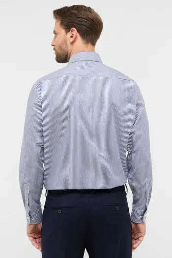 ETERNA Hemd navy gestreift comfort fit Langarm