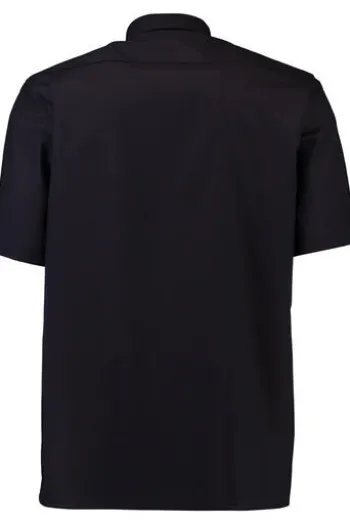 ETERNA Hemd schwarz Comfort Fit Kurzam Popeline