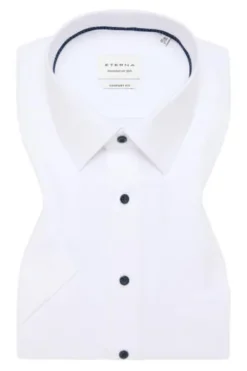 ETERNA Hemd weiss Comfort Fit Kurzarm