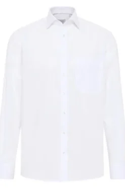 ETERNA Hemd weiss Comfort Fit Langarm Popeline