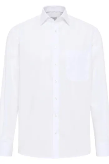 ETERNA Hemd weiss Comfort Fit Langarm Popeline