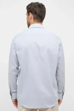 ETERNA Karo Hemd grün Comfort Fit Langarm