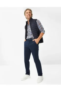EUREX BY BRAX Baumwoll-Stretch-Hose Thilo marine mit Stretch-Bund