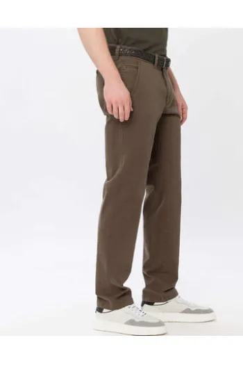 EUREX BY BRAX Baumwoll-Stretch-Hose oliv Jim