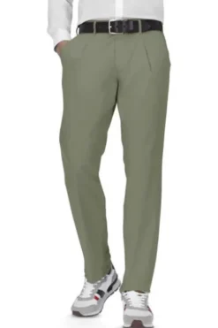 EUREX BY BRAX Bundfalten Baumwoll Hose Fred khaki