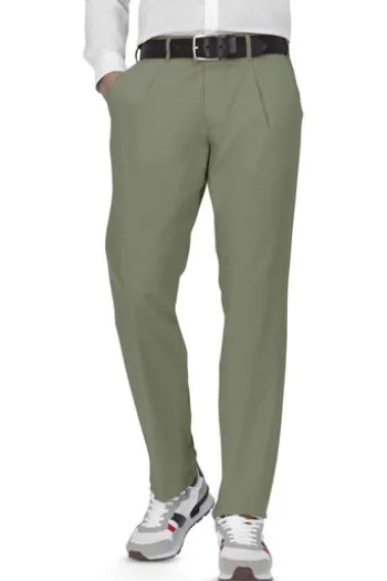 EUREX BY BRAX Bundfalten Baumwoll Hose Fred khaki
