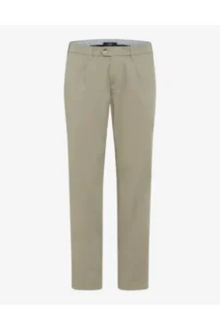 EUREX BY BRAX Bundfalten Baumwoll Hose Fred khaki
