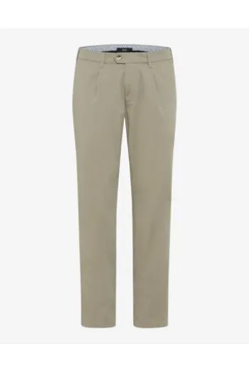 EUREX BY BRAX Bundfalten Baumwoll Hose Fred khaki