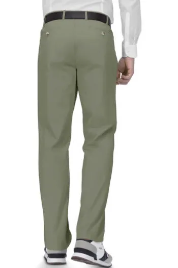 EUREX BY BRAX Bundfalten Baumwoll Hose Fred khaki