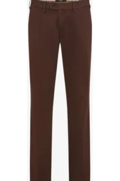 EUREX BY BRAX Bundfalten Hose Luis brown Regular Fit