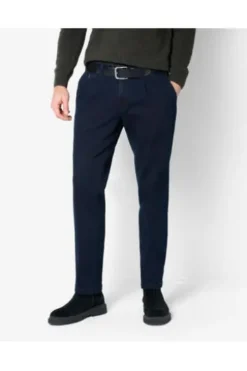 EUREX BY BRAX Bundfalten-Jeans Fred darkblue