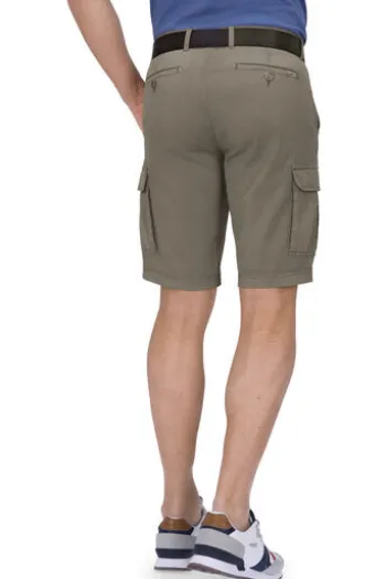 EUREX BY BRAX Cargo Bermuda Bodo beige Stretch, Dehnbund