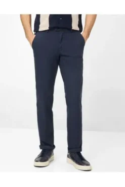 EUREX BY BRAX Chino Hose Thilo marine mit Stretcheinsatz am Bund