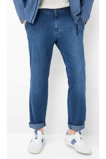 EUREX BY BRAX Chino Hose Thilo blue stone Regular Fit