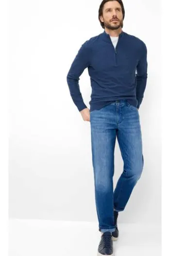 EUREX BY BRAX Denim Five Pocket Jeans blue stone Regular Fit