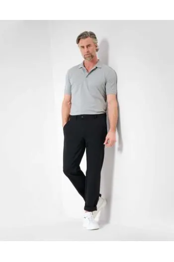 EUREX BY BRAX Jersey Chino Hose Thilo schwarz Regular Fit
