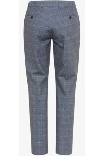 EUREX BY BRAX Jersey Hose Thilo navy check Regular Fit