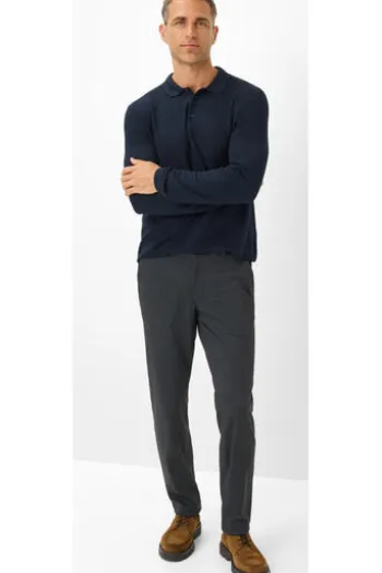EUREX BY BRAX Relax Hose Thilo anthracite kariert