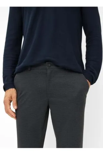 EUREX BY BRAX Relax Hose Thilo anthracite kariert