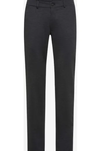 EUREX BY BRAX Relax Hose Thilo anthracite kariert