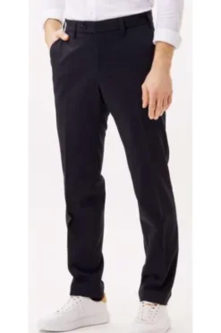 EUREX BY BRAX Schurwoll-Stretch-Hose Jan marine Dehnbund