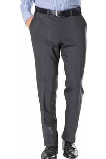 EUREX BY BRAX Tiefbund Schurwoll-Stretch-Hose Jan anthrazit