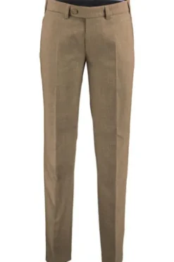 EUREX BY BRAX Tiefbund Schurwoll-Stretch-Hose Jan hellbraun
