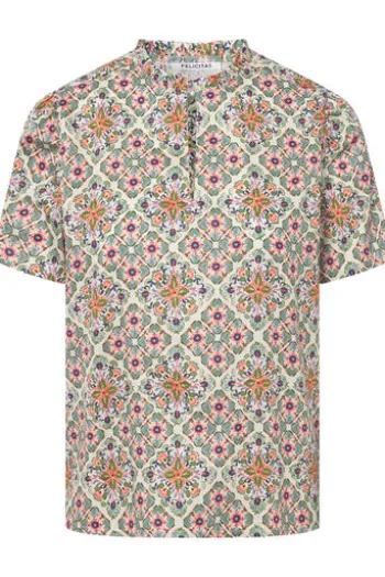 FELICITAS Bluse Banu koralle