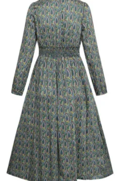 FELICITAS Kleid Karlinda saphir gemustert im floralen Design
