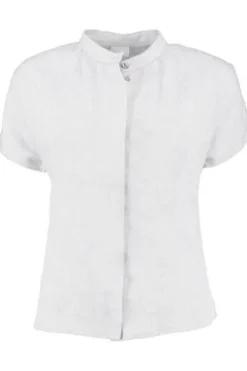 FELICITAS Leinen-Bluse weiß 1/2-Arm in hautsympathischer Natur-Qualität
