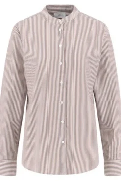 FYNCH HATTON Bluse cappuccino gestreift Langarm