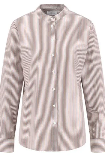 FYNCH HATTON Bluse cappuccino gestreift Langarm