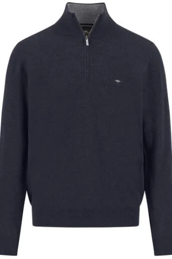 FYNCH HATTON Cashmere Troyer navy Casual Fit
