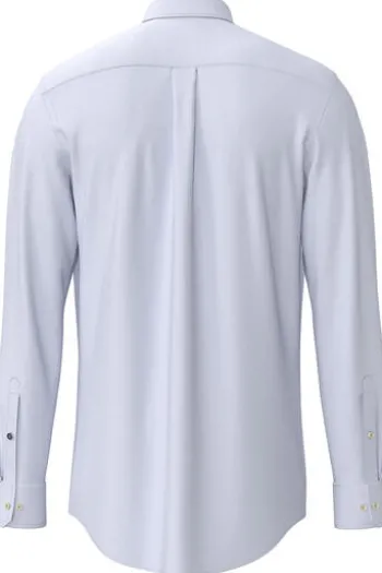 FYNCH HATTON Hemd crystal blue Casual Fit Langarm