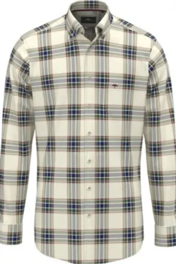 FYNCH HATTON Hemd dark leaf kariert Casual Fit
